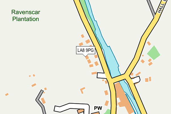 LA8 9PG map - OS OpenMap – Local (Ordnance Survey)