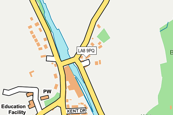 LA8 9PQ map - OS OpenMap – Local (Ordnance Survey)