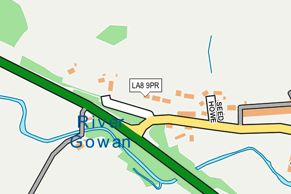 LA8 9PR map - OS OpenMap – Local (Ordnance Survey)