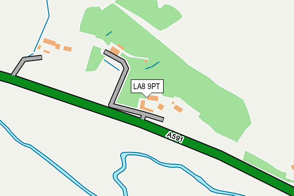 LA8 9PT map - OS OpenMap – Local (Ordnance Survey)