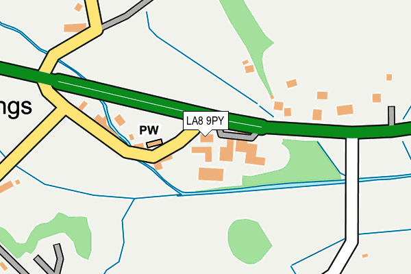 LA8 9PY map - OS OpenMap – Local (Ordnance Survey)