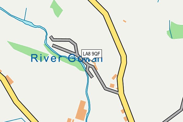 LA8 9QF map - OS OpenMap – Local (Ordnance Survey)