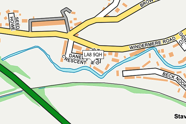 LA8 9QH map - OS OpenMap – Local (Ordnance Survey)