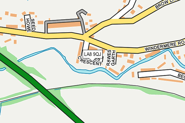 LA8 9QJ map - OS OpenMap – Local (Ordnance Survey)