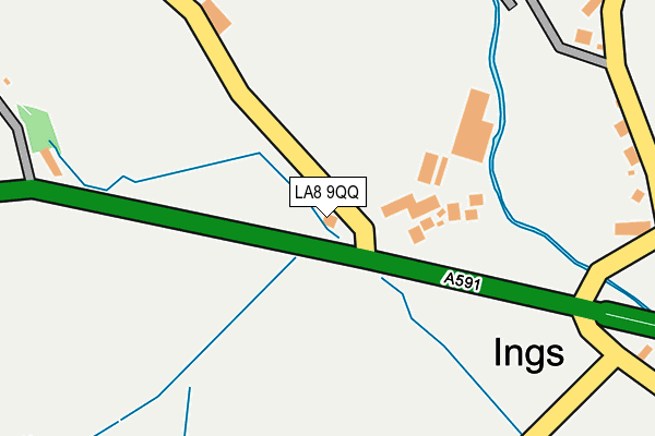 LA8 9QQ map - OS OpenMap – Local (Ordnance Survey)