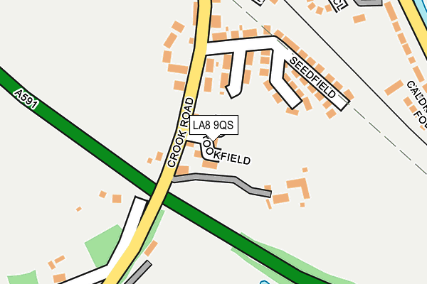 LA8 9QS map - OS OpenMap – Local (Ordnance Survey)