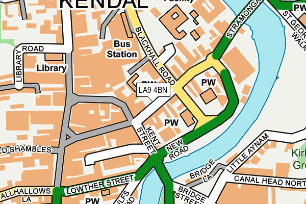 Map of HOUSE OF HARE (KENDAL) LIMITED at local scale