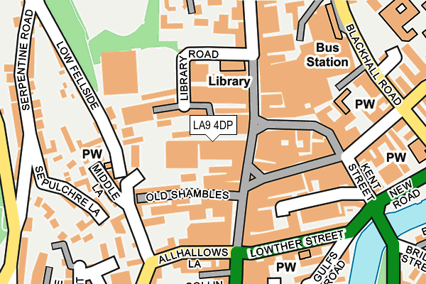 LA9 4DP map - OS OpenMap – Local (Ordnance Survey)