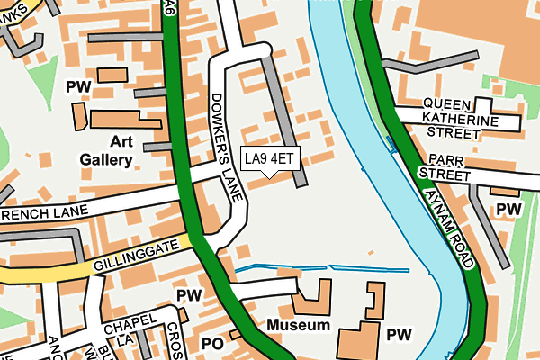 LA9 4ET map - OS OpenMap – Local (Ordnance Survey)