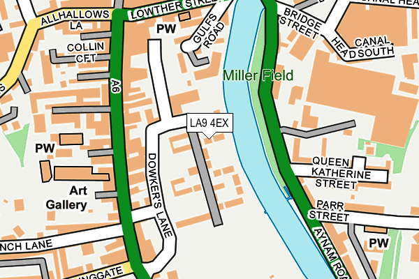 LA9 4EX map - OS OpenMap – Local (Ordnance Survey)