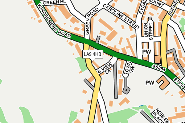 LA9 4HB map - OS OpenMap – Local (Ordnance Survey)