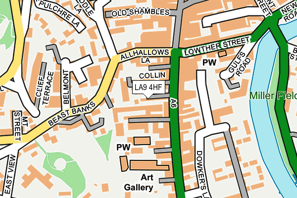 LA9 4HF map - OS OpenMap – Local (Ordnance Survey)