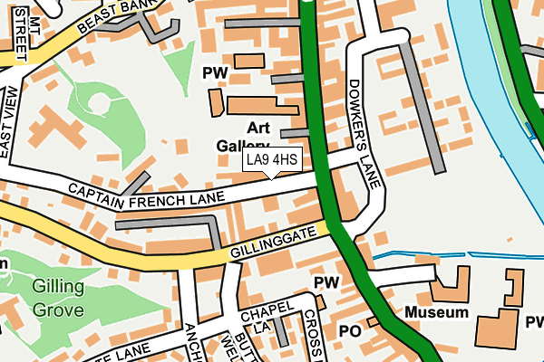 LA9 4HS map - OS OpenMap – Local (Ordnance Survey)