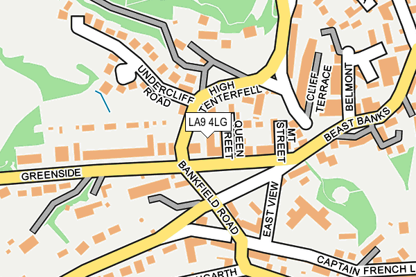 LA9 4LG map - OS OpenMap – Local (Ordnance Survey)