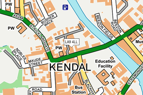 Map of GLENFIELD BIOMED LTD at local scale