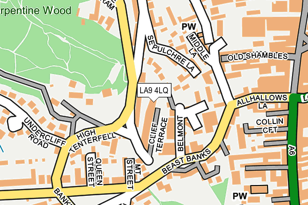 LA9 4LQ map - OS OpenMap – Local (Ordnance Survey)
