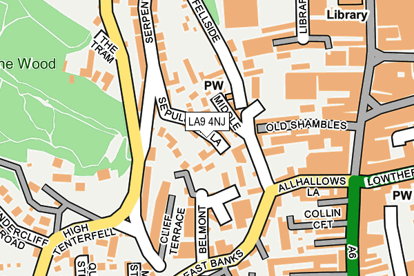 LA9 4NJ map - OS OpenMap – Local (Ordnance Survey)