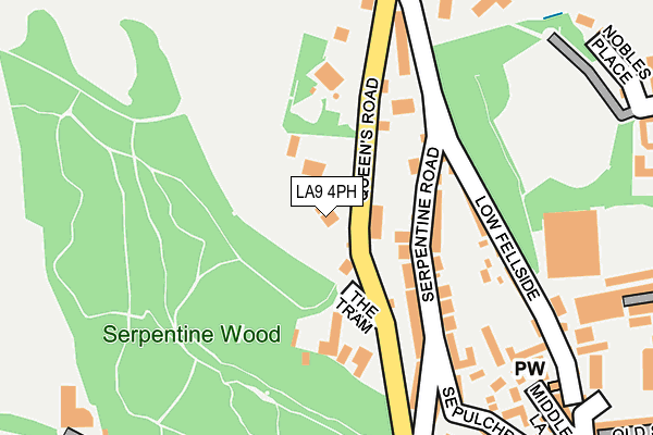 LA9 4PH map - OS OpenMap – Local (Ordnance Survey)
