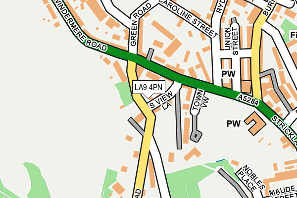LA9 4PN map - OS OpenMap – Local (Ordnance Survey)
