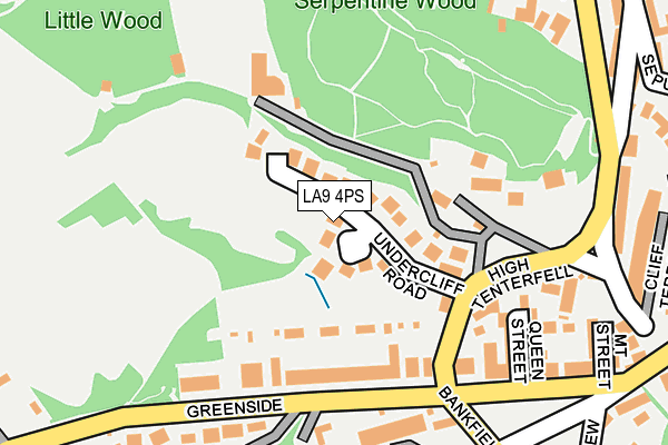 LA9 4PS map - OS OpenMap – Local (Ordnance Survey)