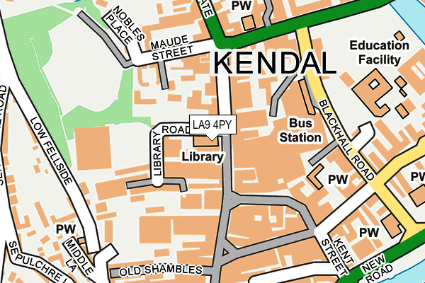 LA9 4PY map - OS OpenMap – Local (Ordnance Survey)