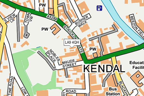 LA9 4QH map - OS OpenMap – Local (Ordnance Survey)