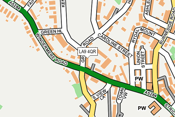 LA9 4QR map - OS OpenMap – Local (Ordnance Survey)