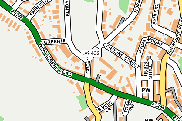 LA9 4QS map - OS OpenMap – Local (Ordnance Survey)