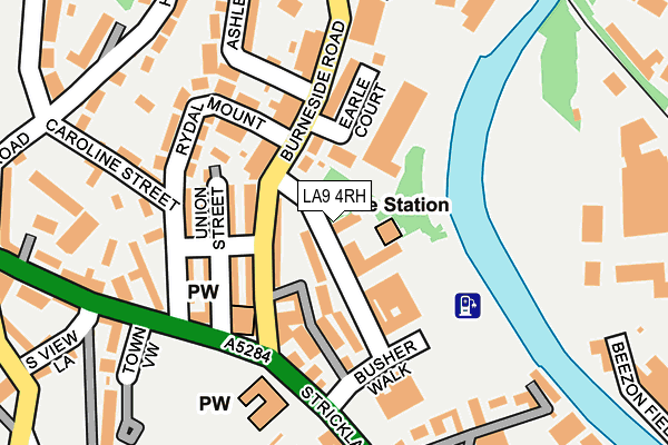 LA9 4RH map - OS OpenMap – Local (Ordnance Survey)