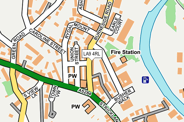 LA9 4RL map - OS OpenMap – Local (Ordnance Survey)