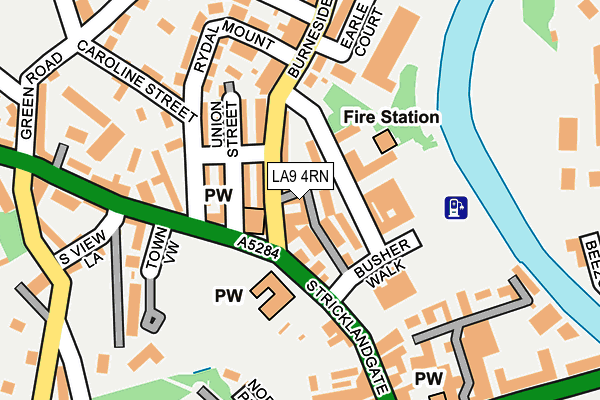 LA9 4RN map - OS OpenMap – Local (Ordnance Survey)