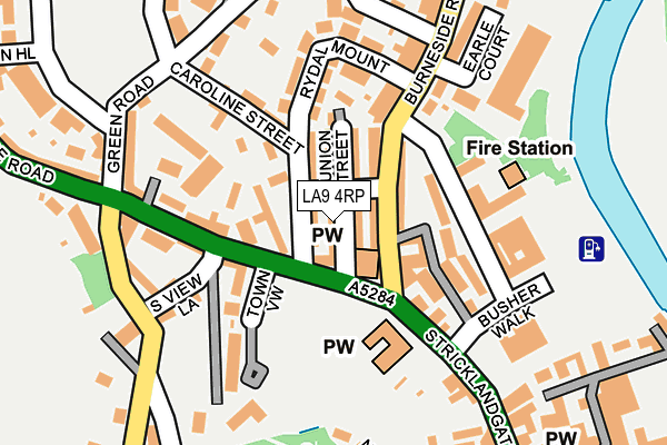 LA9 4RP map - OS OpenMap – Local (Ordnance Survey)