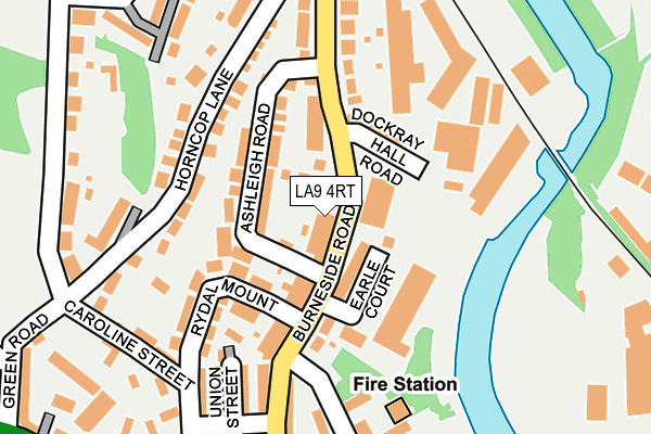 LA9 4RT map - OS OpenMap – Local (Ordnance Survey)