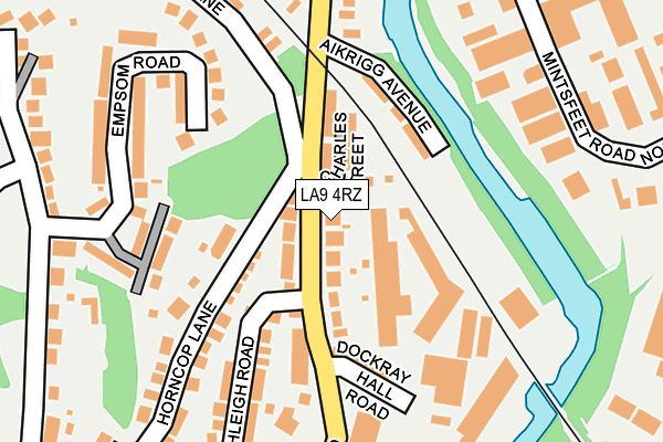 LA9 4RZ map - OS OpenMap – Local (Ordnance Survey)