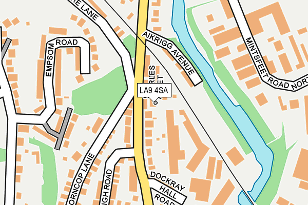 LA9 4SA map - OS OpenMap – Local (Ordnance Survey)