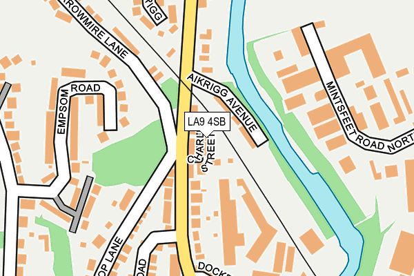 LA9 4SB map - OS OpenMap – Local (Ordnance Survey)
