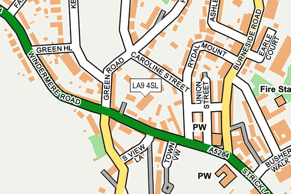 LA9 4SL map - OS OpenMap – Local (Ordnance Survey)
