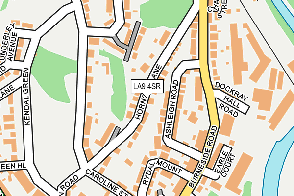 LA9 4SR map - OS OpenMap – Local (Ordnance Survey)