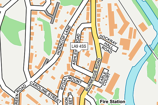 LA9 4SS map - OS OpenMap – Local (Ordnance Survey)