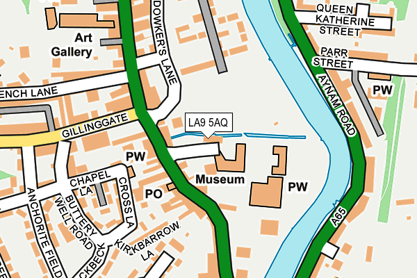 LA9 5AQ map - OS OpenMap – Local (Ordnance Survey)