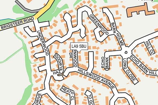 LA9 5BU map - OS OpenMap – Local (Ordnance Survey)