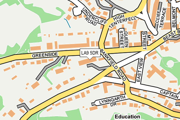 LA9 5DR map - OS OpenMap – Local (Ordnance Survey)
