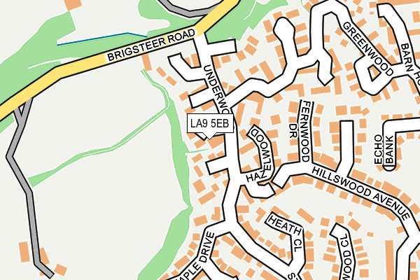 LA9 5EB map - OS OpenMap – Local (Ordnance Survey)