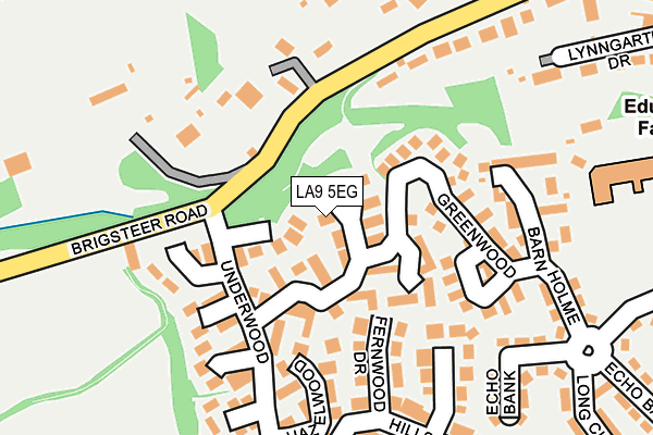 LA9 5EG map - OS OpenMap – Local (Ordnance Survey)