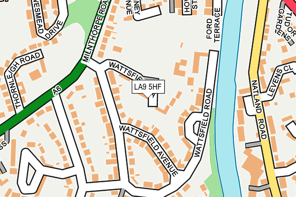LA9 5HF map - OS OpenMap – Local (Ordnance Survey)