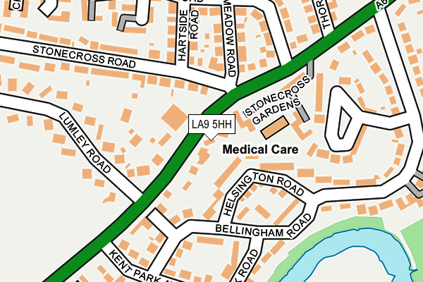 LA9 5HH map - OS OpenMap – Local (Ordnance Survey)