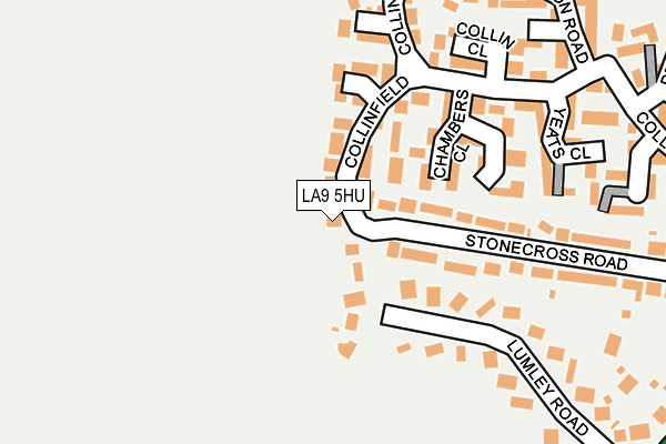 LA9 5HU map - OS OpenMap – Local (Ordnance Survey)