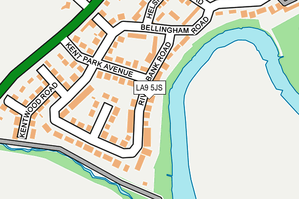 LA9 5JS map - OS OpenMap – Local (Ordnance Survey)