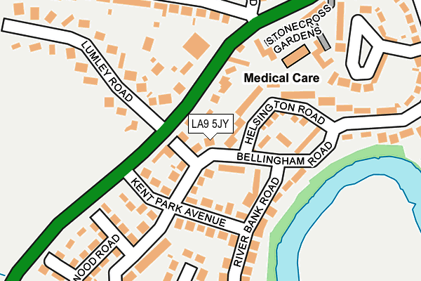 LA9 5JY map - OS OpenMap – Local (Ordnance Survey)