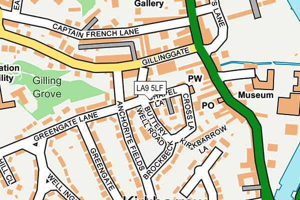 LA9 5LF map - OS OpenMap – Local (Ordnance Survey)